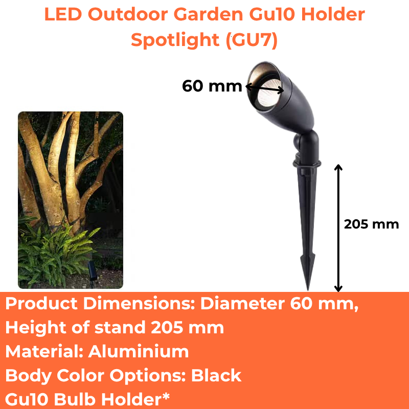 LED Outdoor Garden Gu10 Holder Spotlight (GU7)
