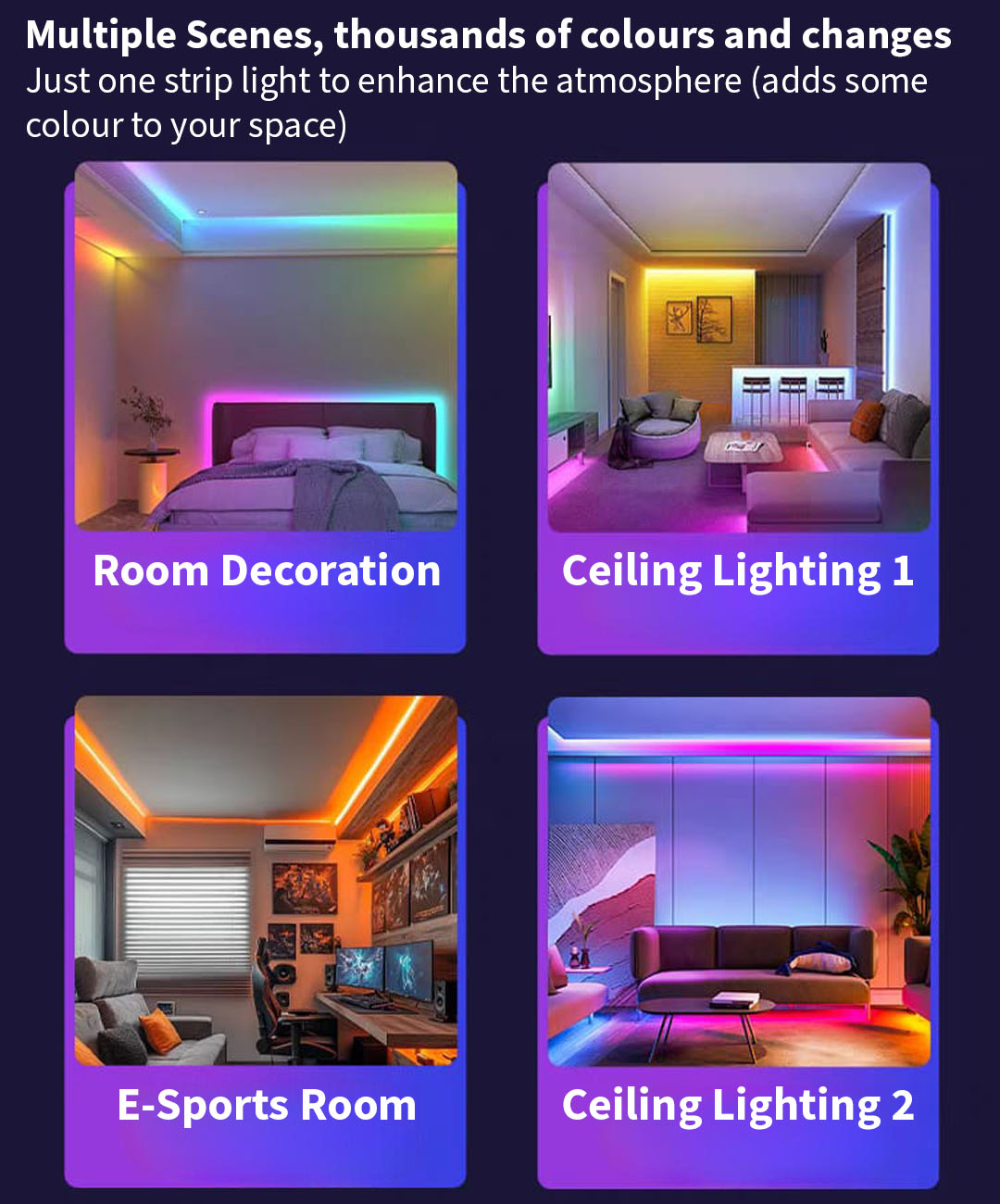 RGBCW COB 24V LED Strip Light