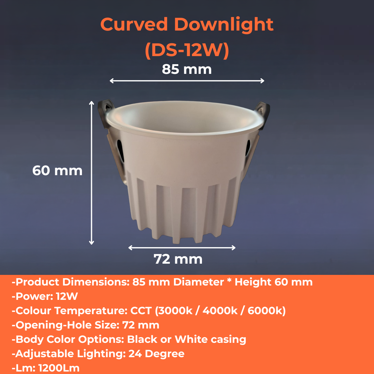 Curved Downlight (DS-12W)