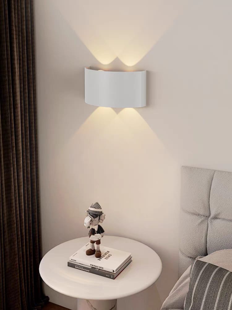 Dual-Directional Wall Light - 4 Light Rays (W/856-4-WH/BK-Y)