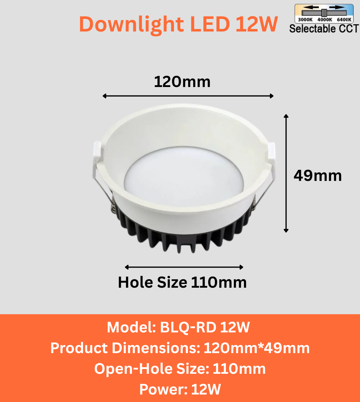 Downlight LED (BLQ-RD 12W/18W/24W)