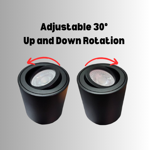 Surface-Mounted GU10 Casing (PR-10-BK)