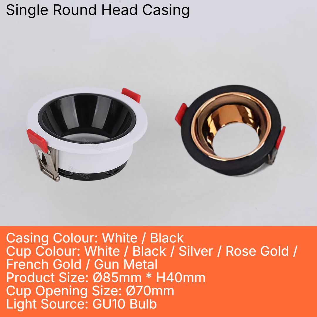 Recessed Eyeball GU10 Casings