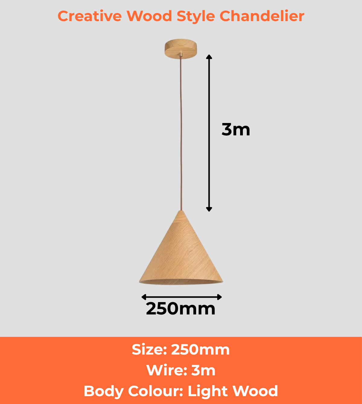 Creative Wood Style Chandelier