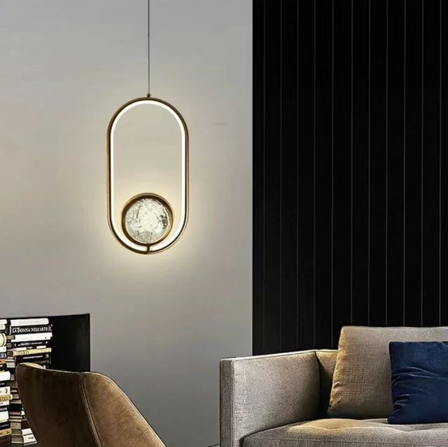 Black Pearl Oval Frame with Centerpiece