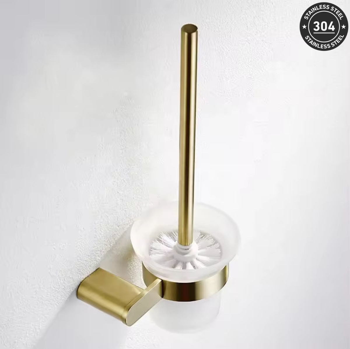 Stainless Steel Toilet Brush Holder (TS-5905 TT/BK/CH/GD)