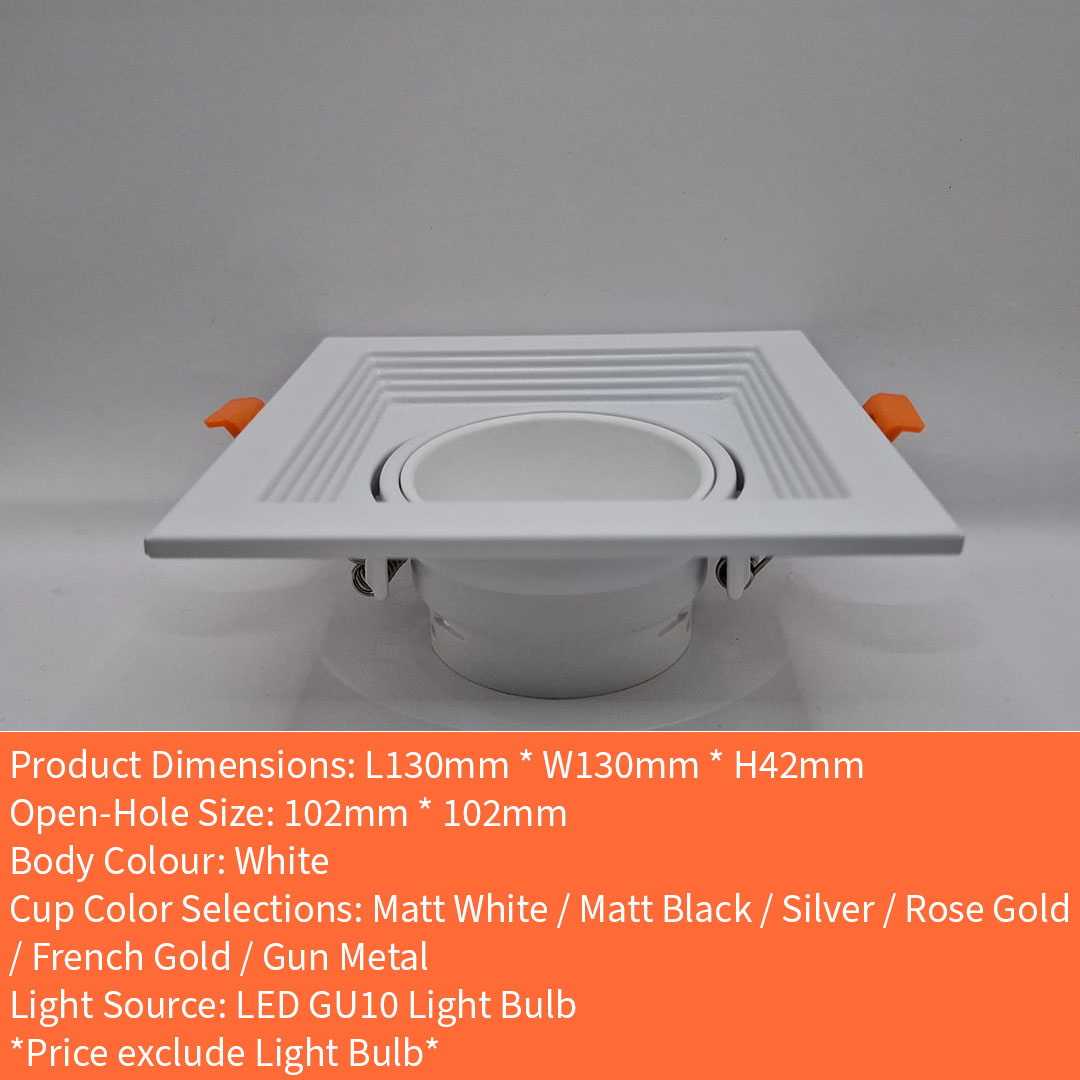 GU10 Casing (MR16-1/2/3)
