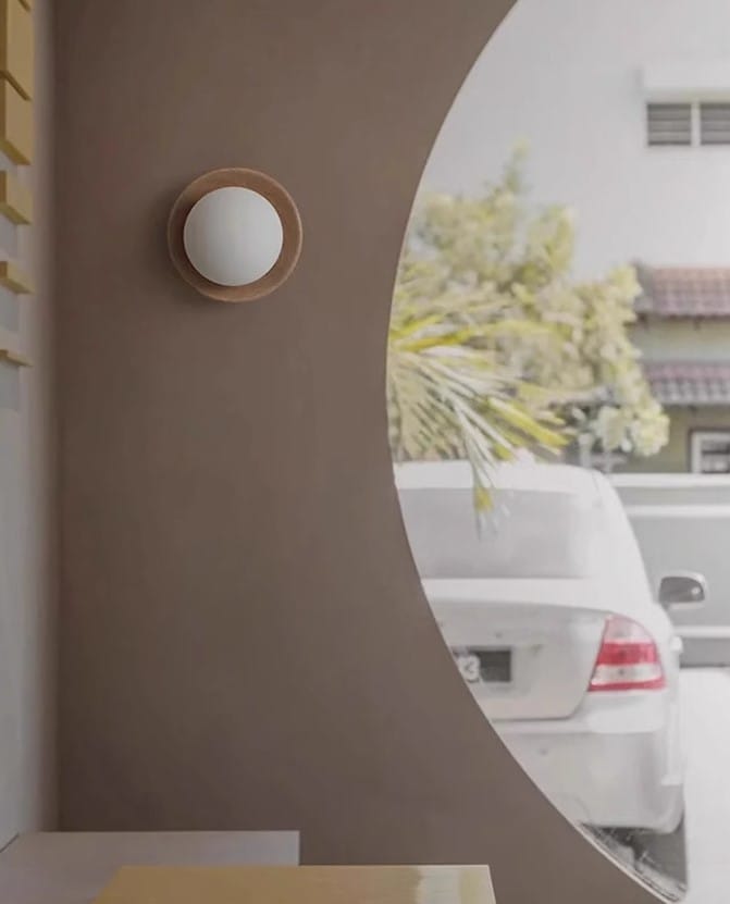Modern Wood Wall Light