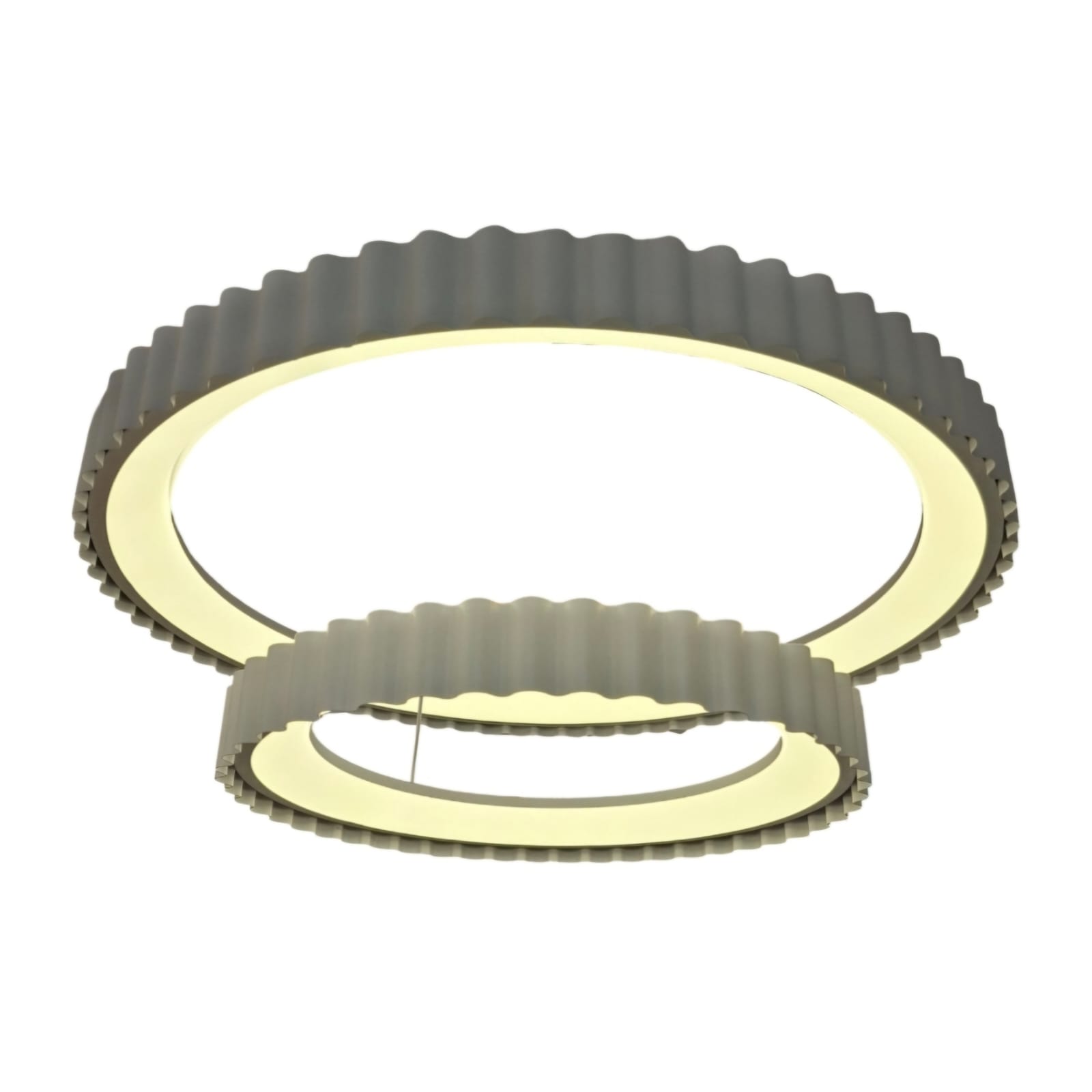 Matt Fluted LED Hanging Lamp (8985-600mm+400)