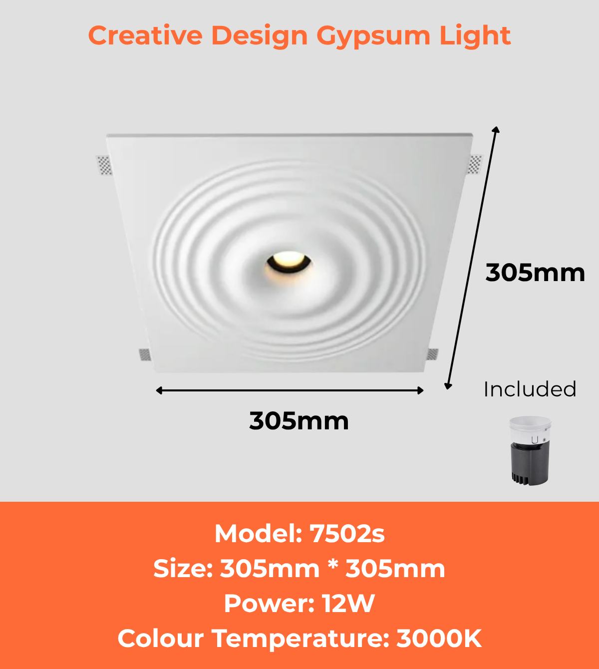 Creative Design Gypsum Light