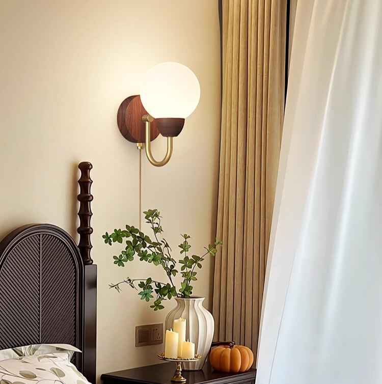 Retro Wall Light (1025-WOOD)