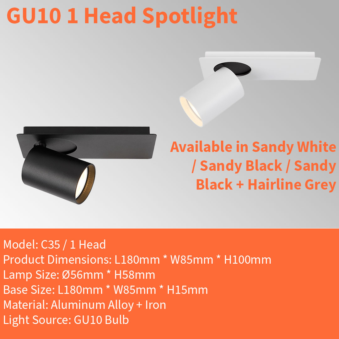 Surface-Mounted GU10 Casing (C35)