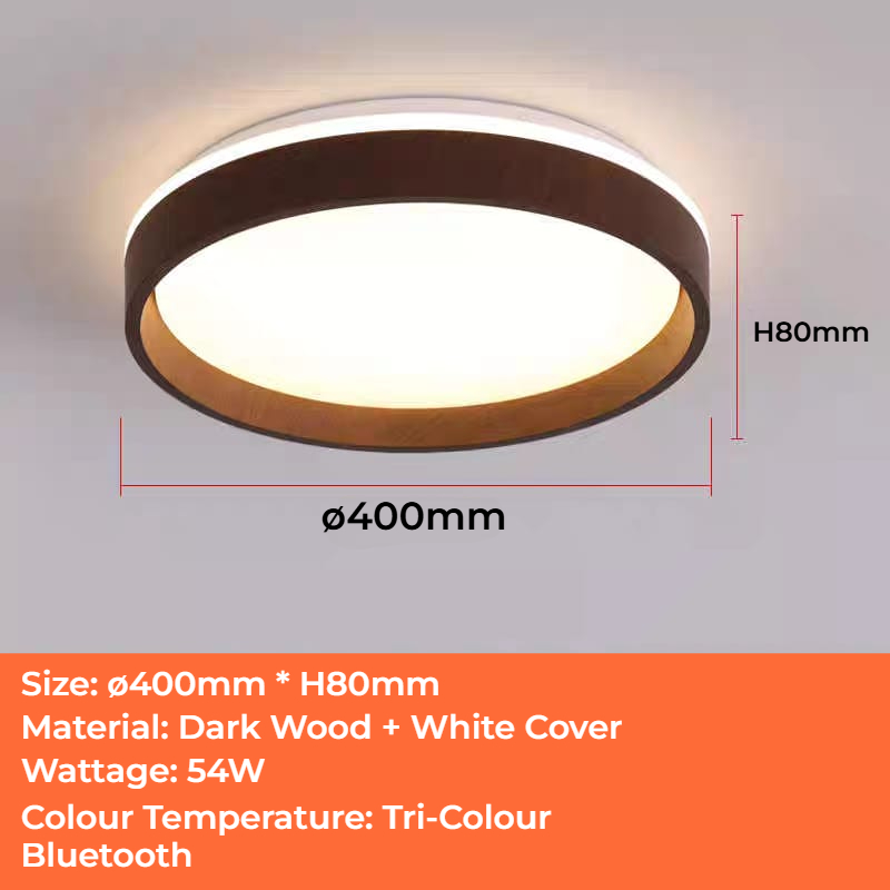 Nordic Wood Ceiling Light (C/2206 - D/WD)