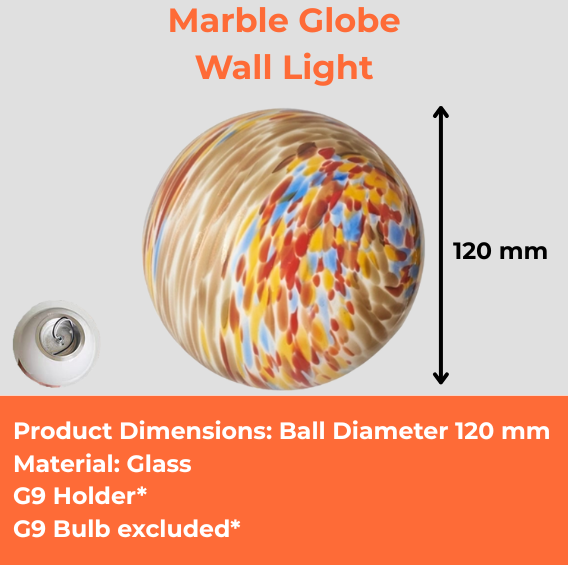 Marble Globe Wall Light
