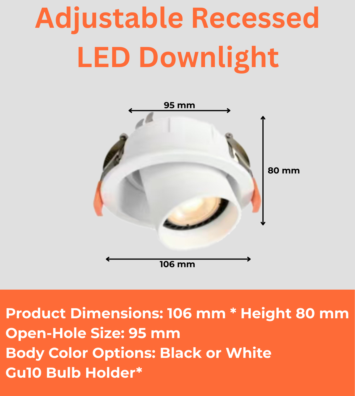 Adjustable Recessed LED Downlight