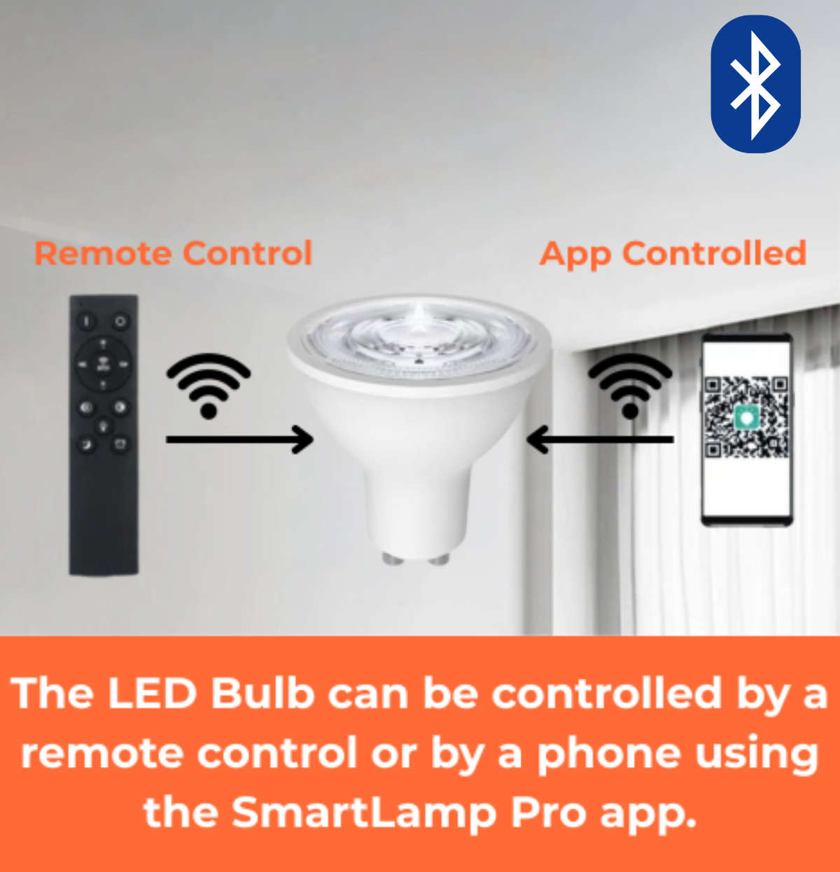 LED Bluetooth App Control SmartLamp Dimmable Gu10 Bulb