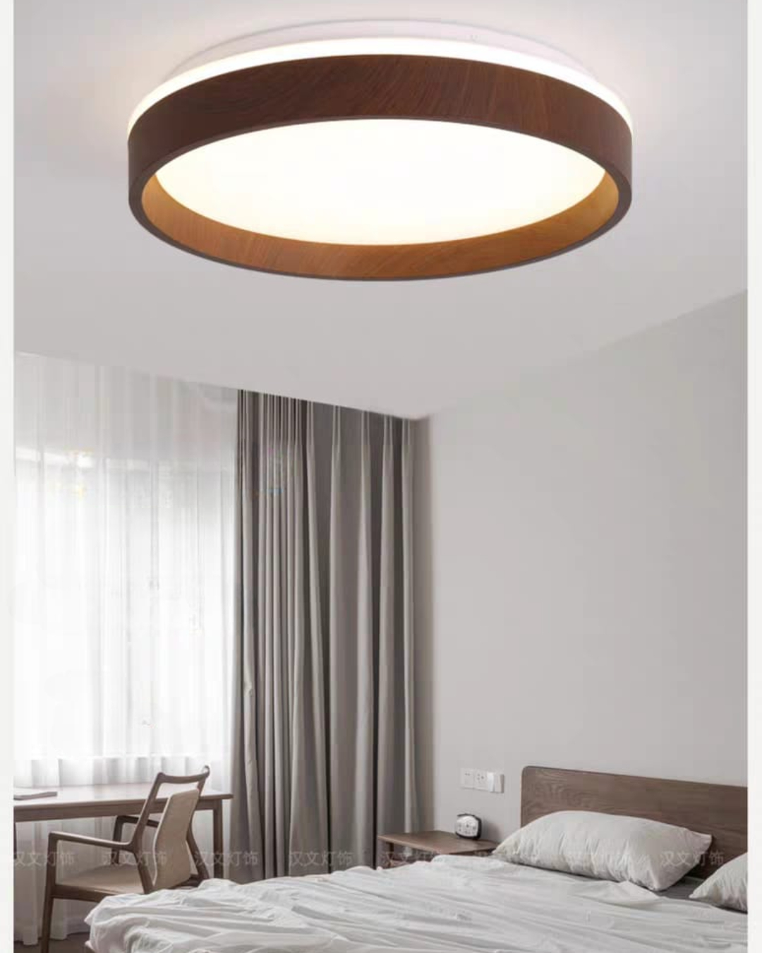 Nordic Wood Ceiling Light (C/2206 - D/WD)