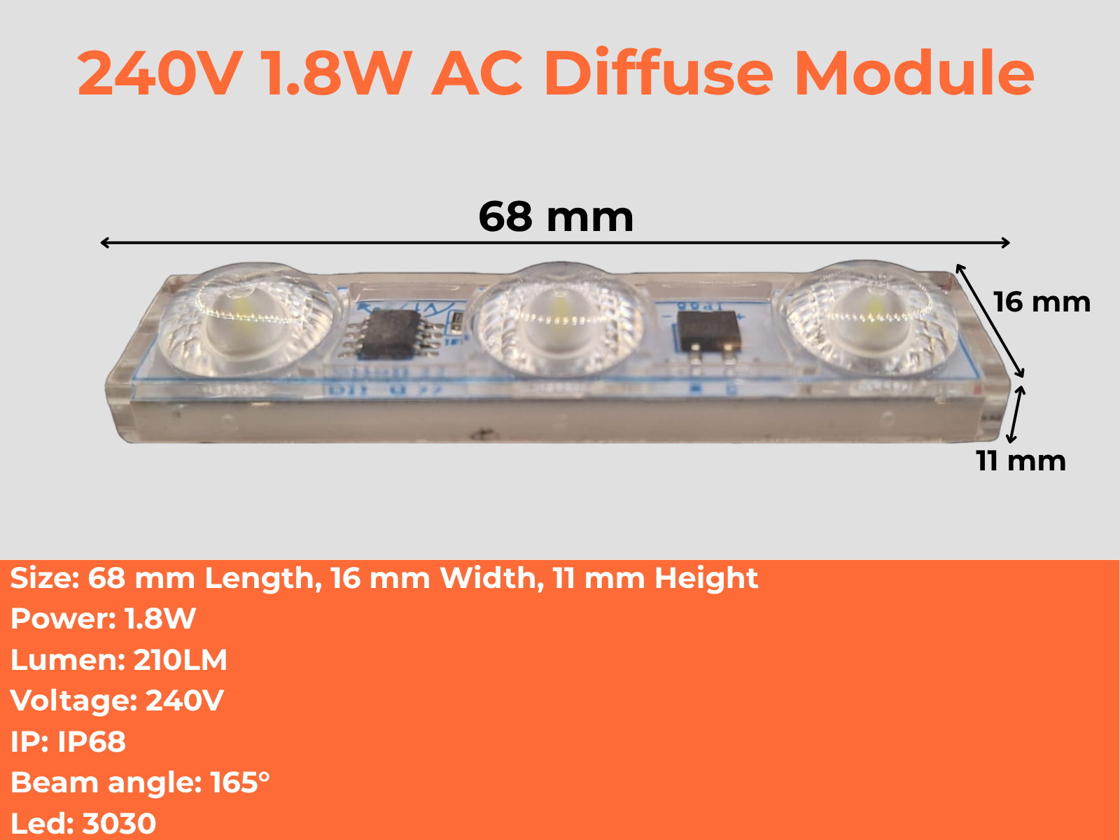 240V 1.8W AC Diffuse Module
