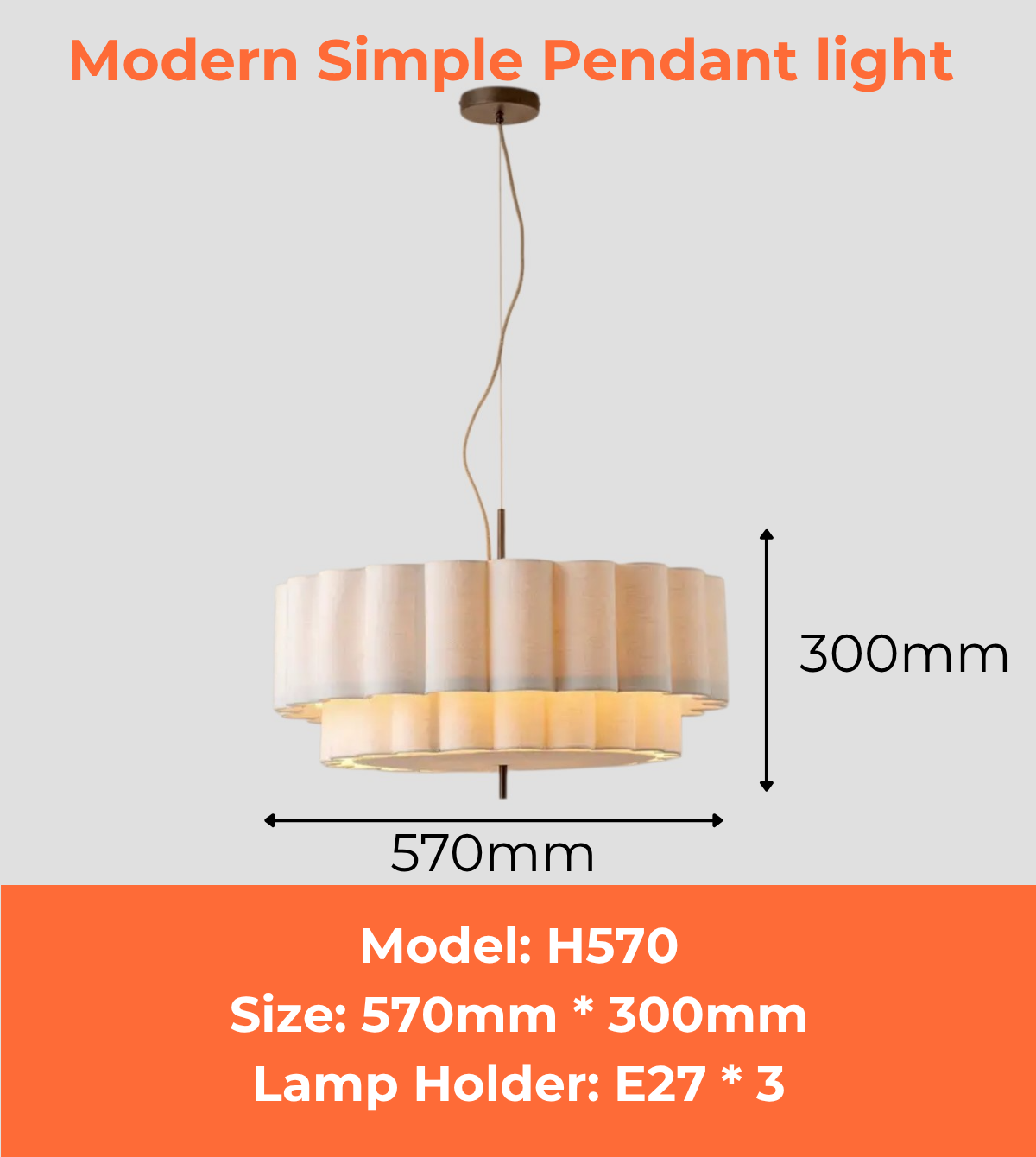 Modern Simple Pendant light
