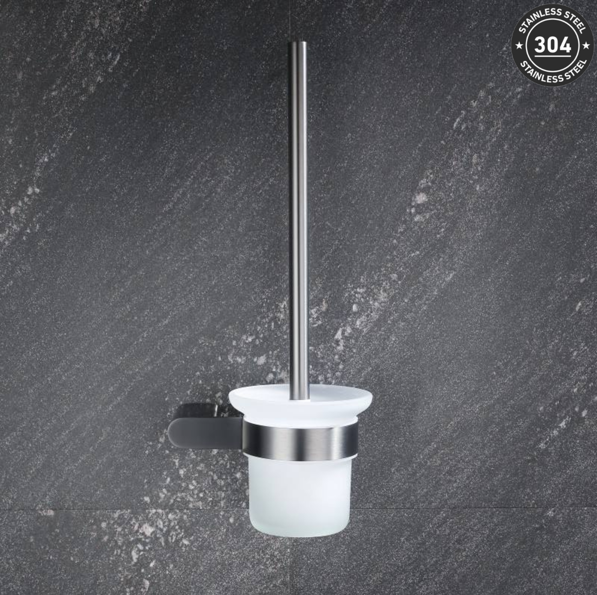 Stainless Steel Toilet Brush Holder (TS-5905 TT/BK/CH/GD)