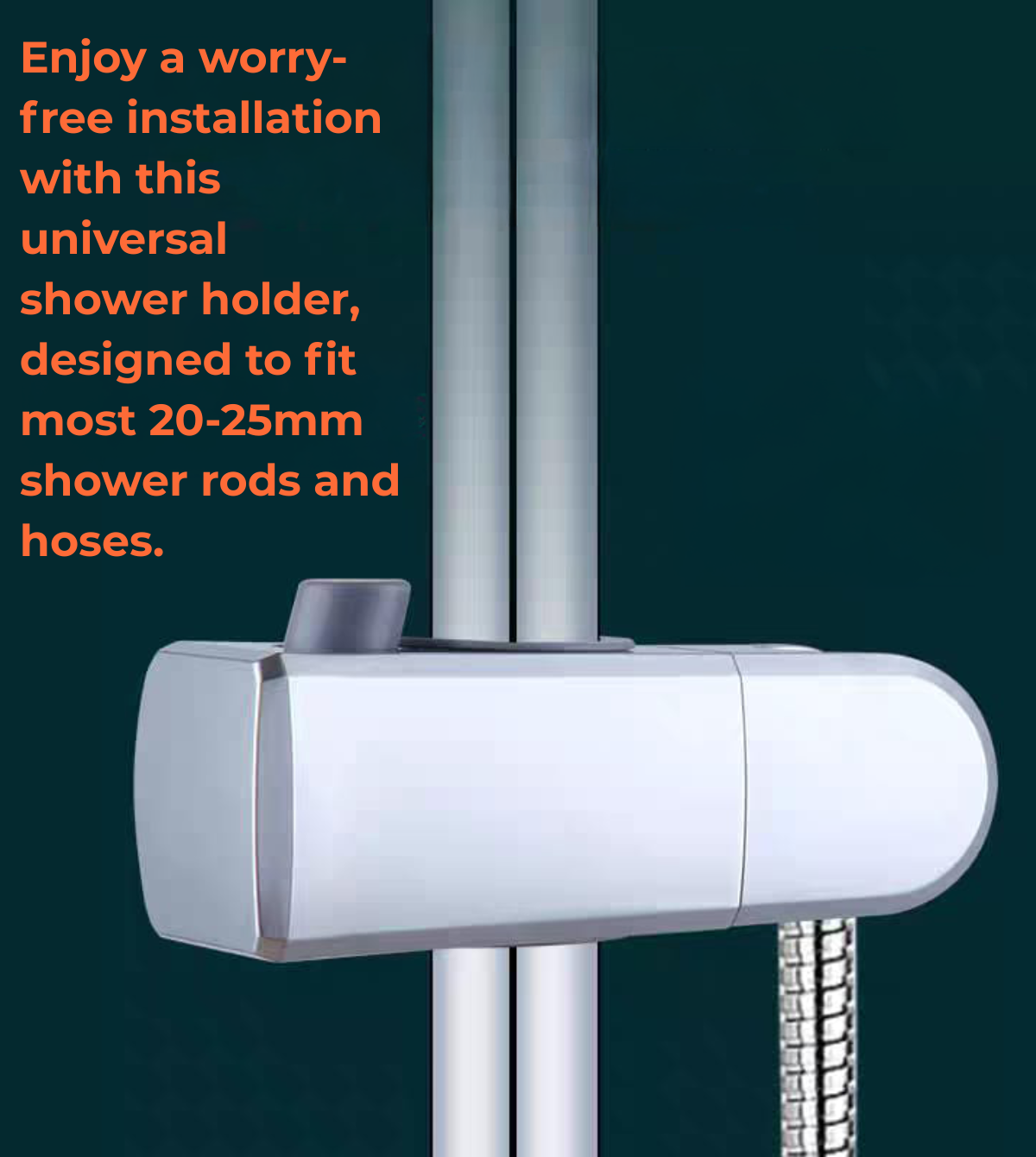 Adjustable Shower Head Holder (HOLDER/SLV CH/TT/BK)