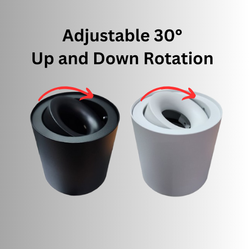 Surface-Mounted GU10 Casing (622A16-BK/WH)