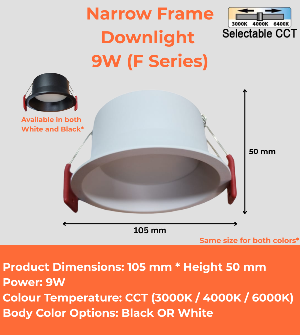 Narrow Frame Downlight (F Series)