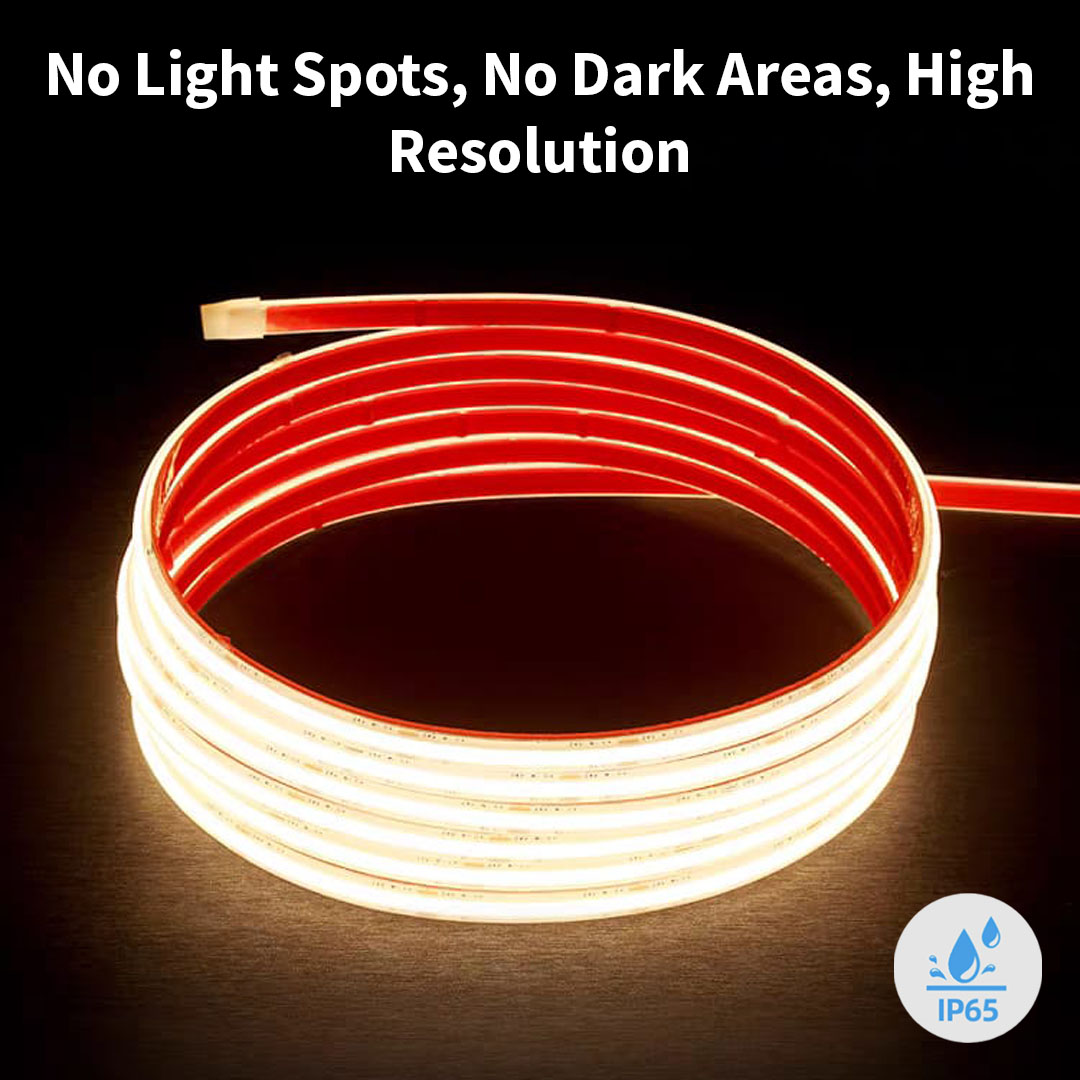 24V IP65 Weatherproof Frosted COB LED Strip Light