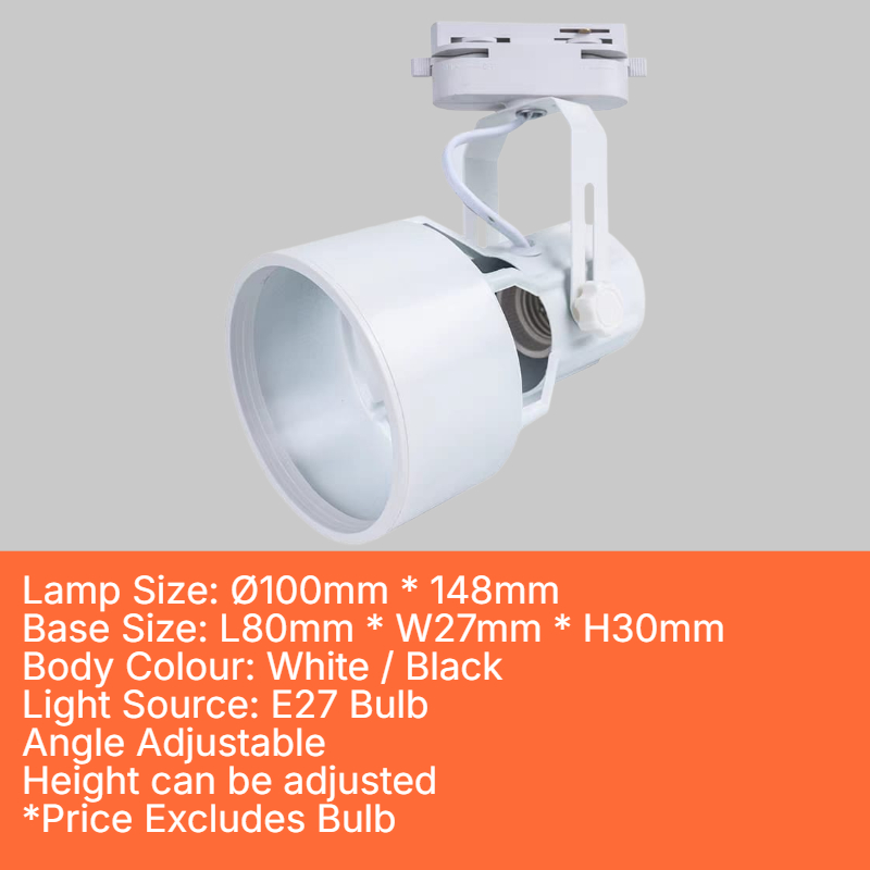 E27 Normal Track Holder (T-E27-B)
