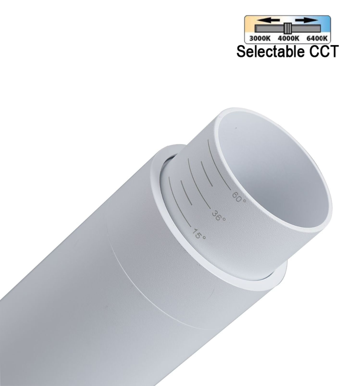 LED Adjustable Focus Tracklight (WH/BK)