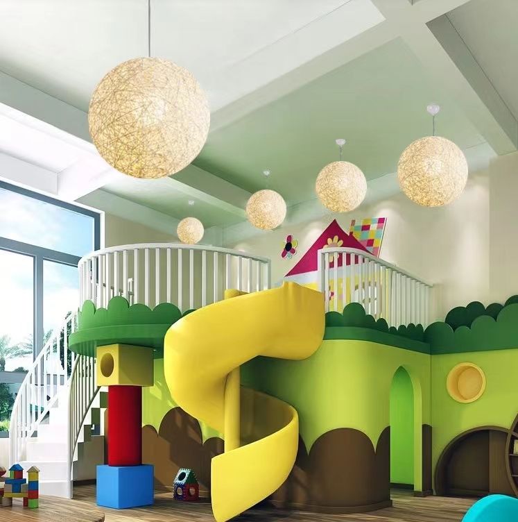 Rattan Ball Pendant Light (HB05)