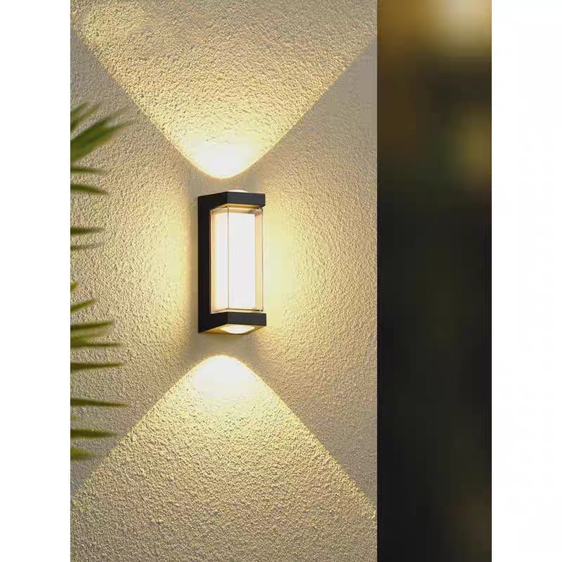 Dual-Light Outdoor Wall Fixture (W/47-BK/WH-Y)