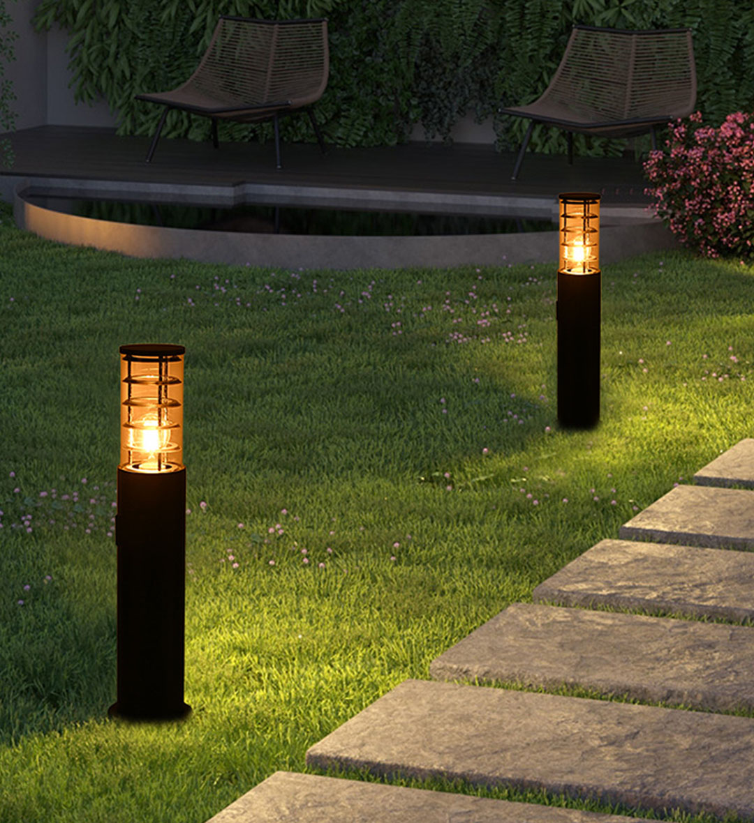 E27 Outdoor Bollard (BL-19 BK)