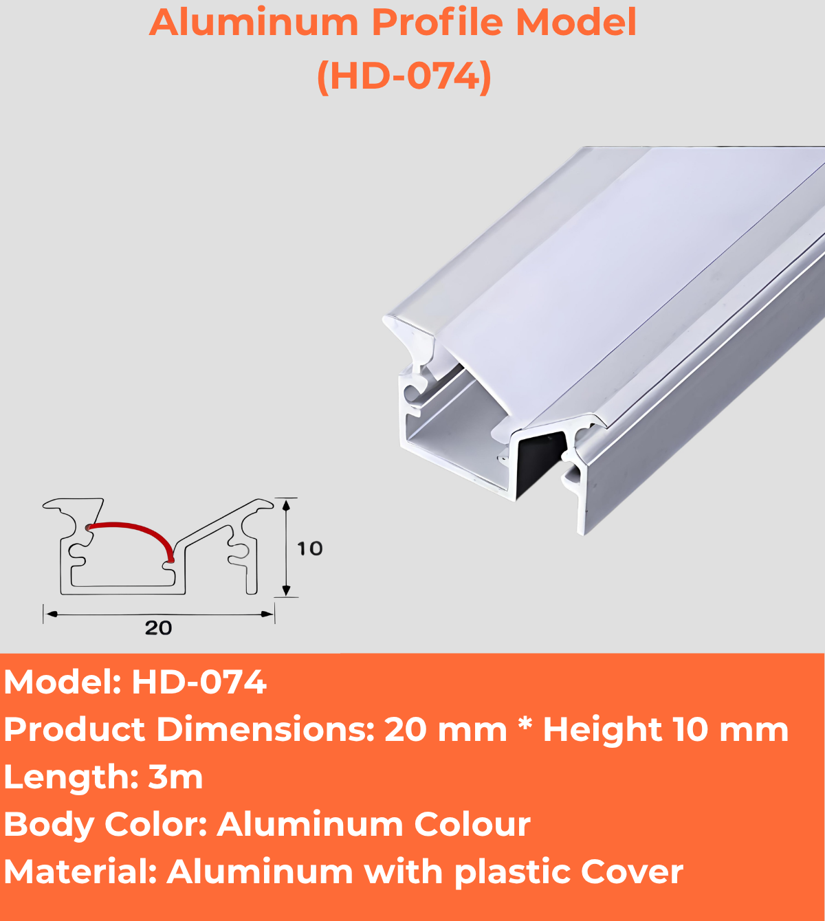 Aluminum Profile Model (HD-074)