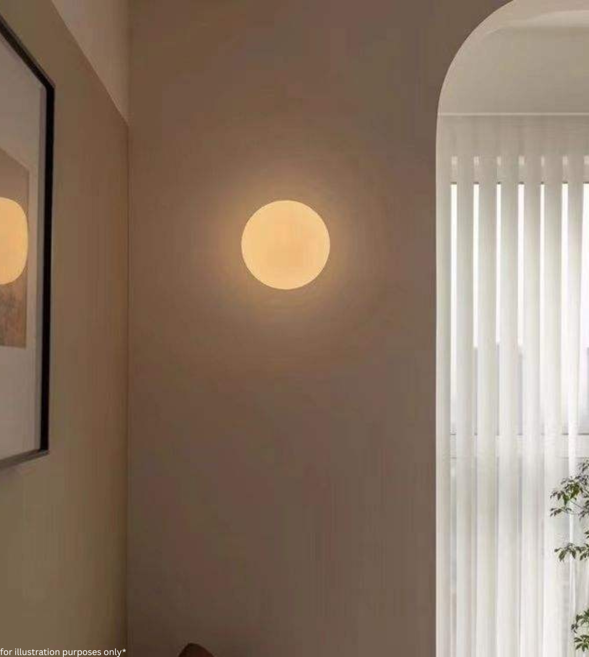 Glass Orb Wall Light (YH931)