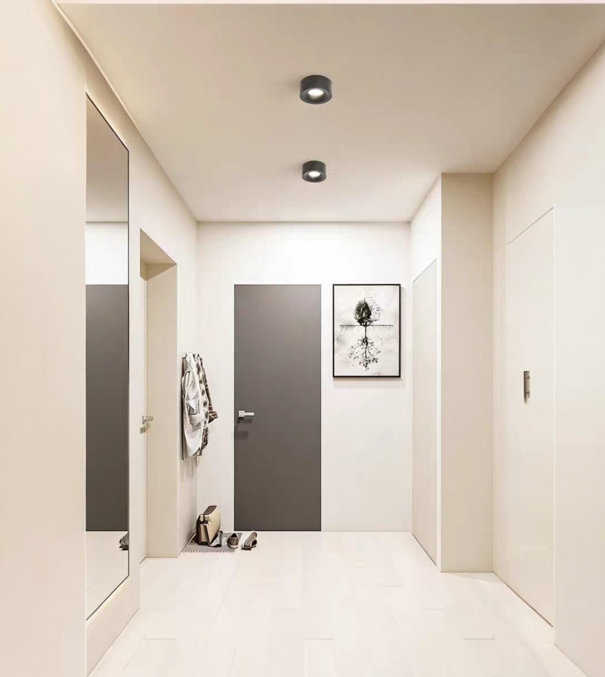 Surface Mounted Curved Ceiling Led