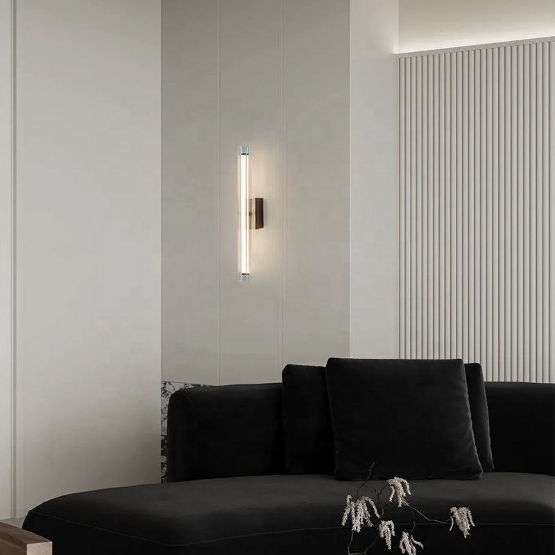 Cylindrical LED Glass Wall Light (9118)