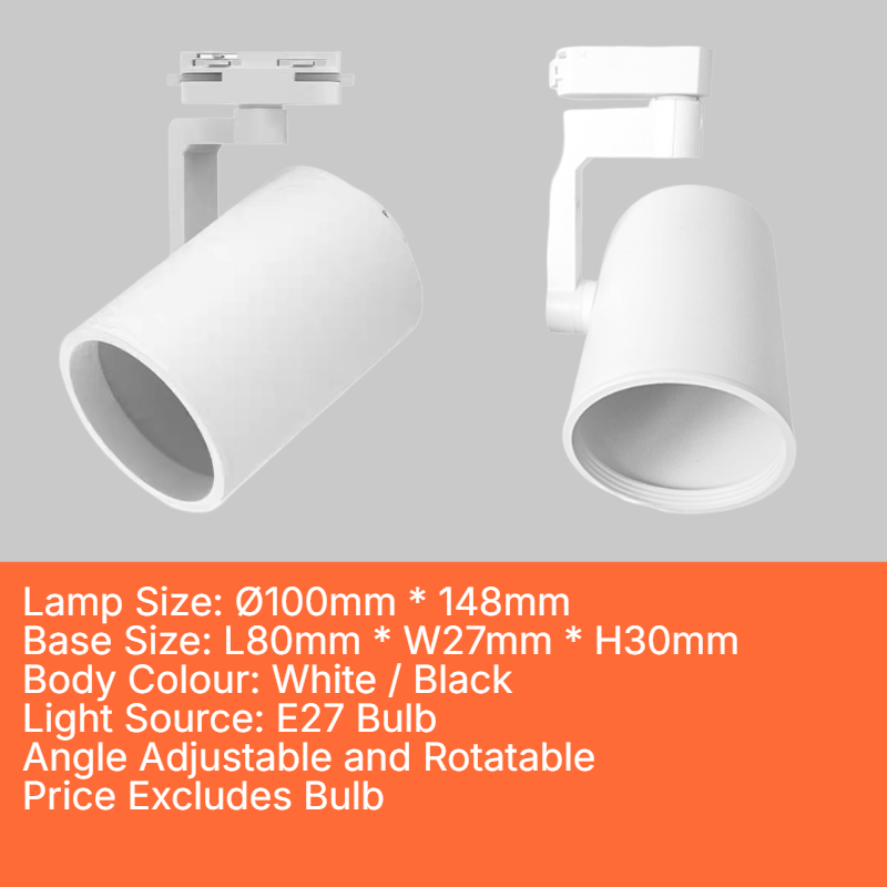 E27 Normal Track Holder (T-E27-A)