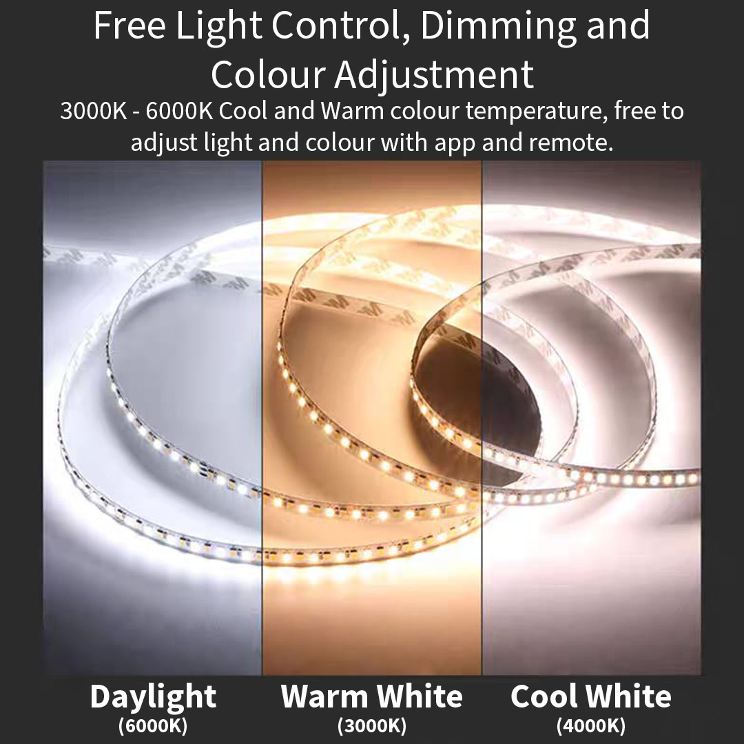 Tri-Colour IP20 SMD 2835 Strip Light