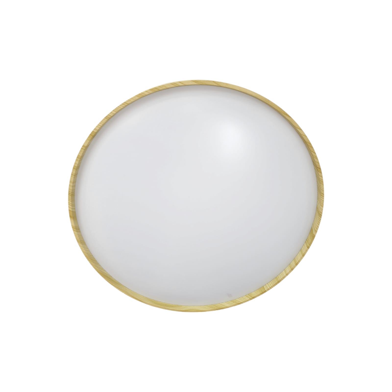 Modern Round Wooden Ceiling Light (Light Wood)
