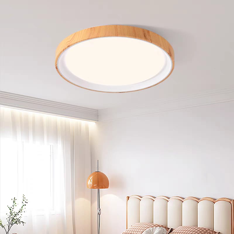 Nordic Wood Ceiling Light (C/1963 - WH/WD)