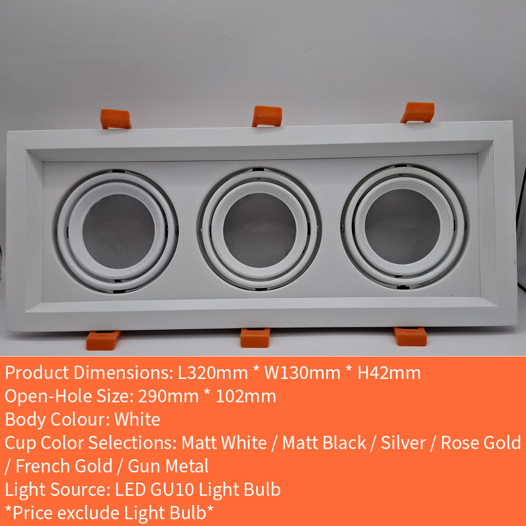 GU10 Casing (MR16-1/2/3)