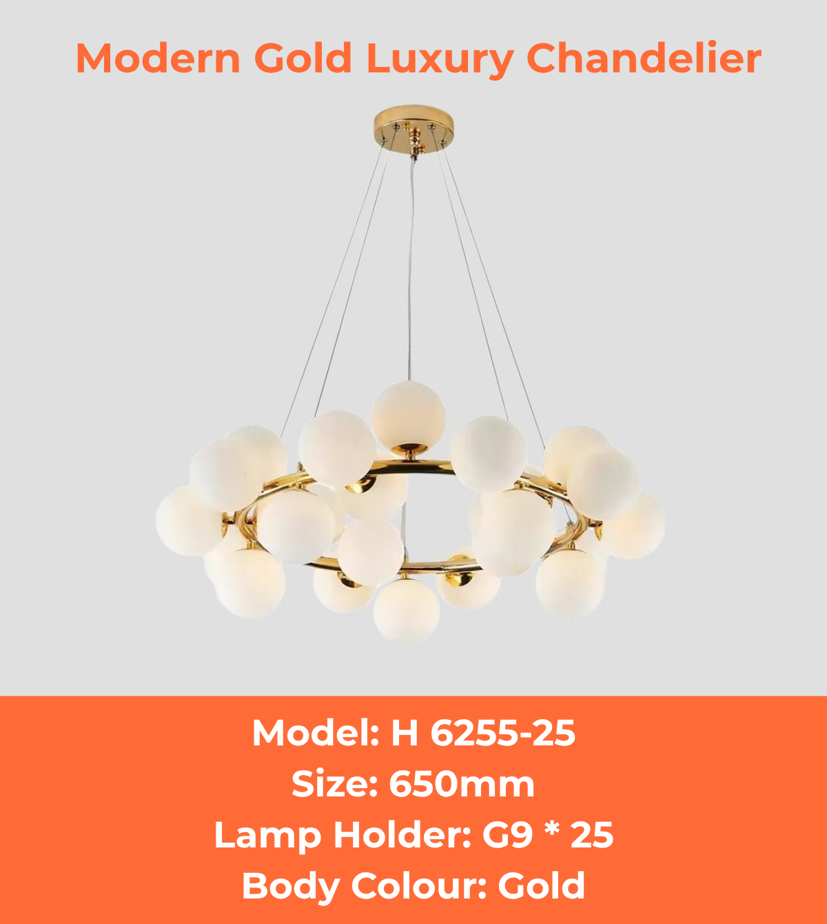 Modern Gold Luxury Chandelier
