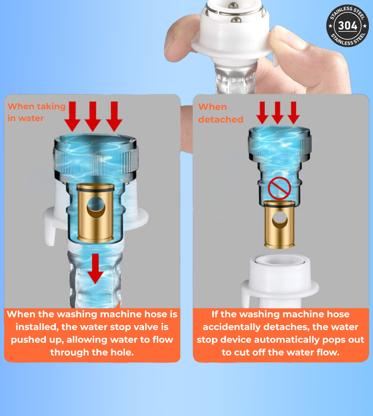 Stainless Steel 2 Way Toilet Valve (CH/BK/TT)