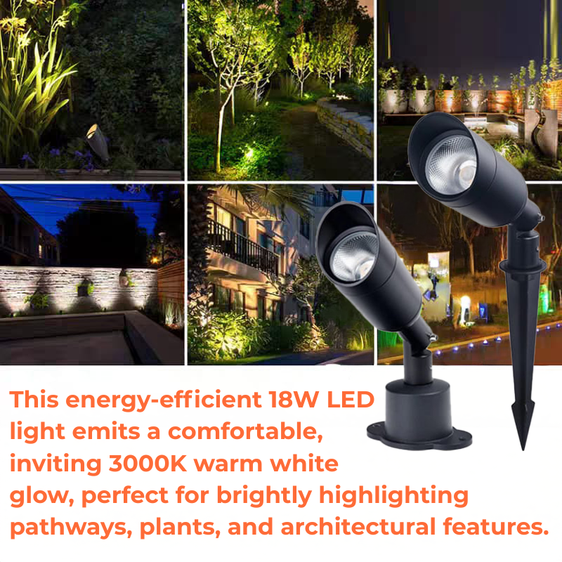 LED Outdoor Garden Spotlight (GU18)