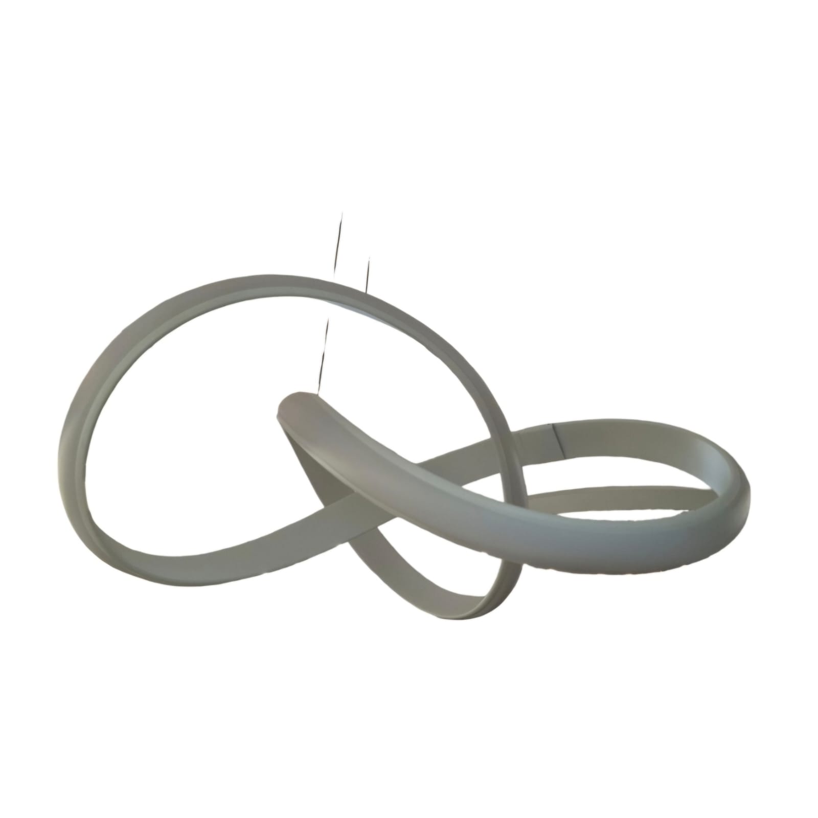 Curly Matt White Hanging Light (9019-600mm)