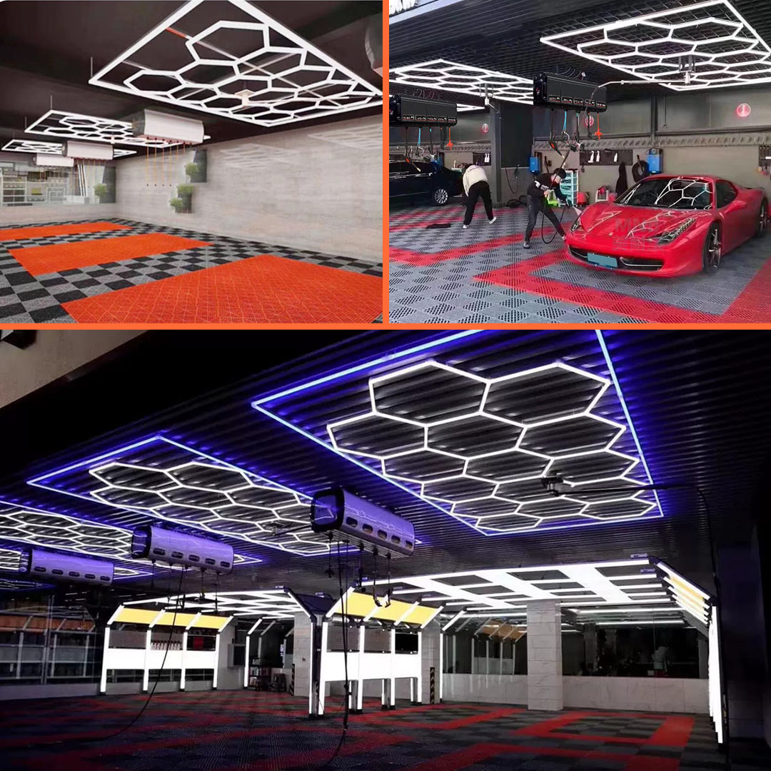 Hexagonal LED Garage Lights