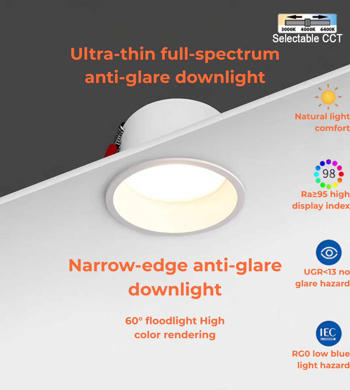 Narrow Frame Downlight (F Series)