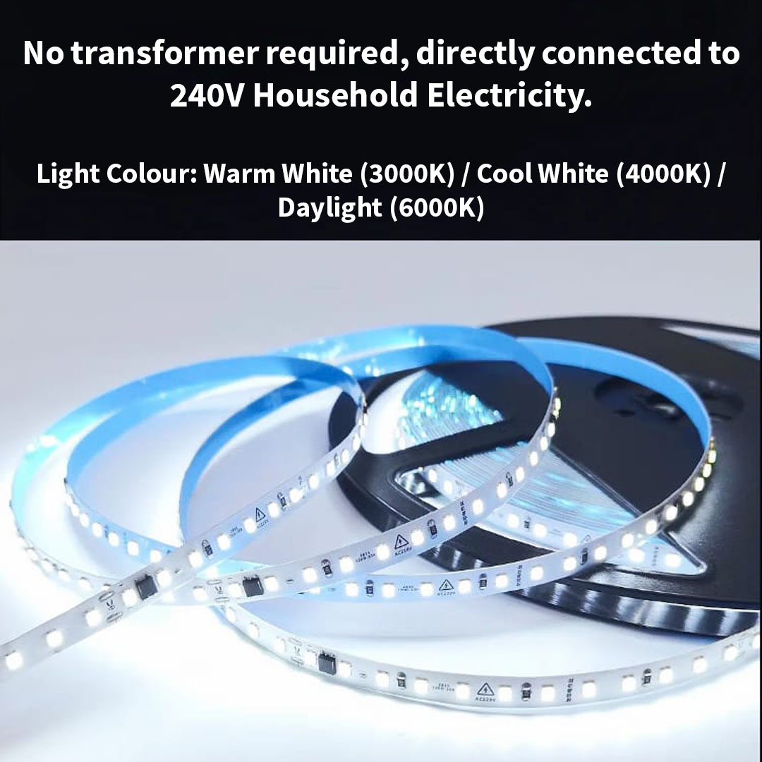 240V 2835 1M / 120 LED Strip Light (2835 240V)