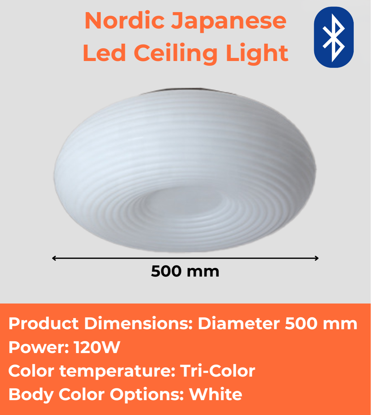 Nordic Japanese LED Ceiling Light